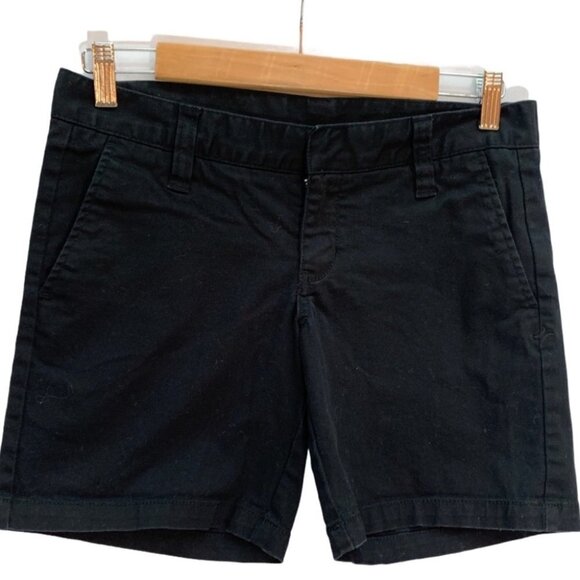 Hurley Pants - HURLEY Black Denim Medium Length Shorts Size 2